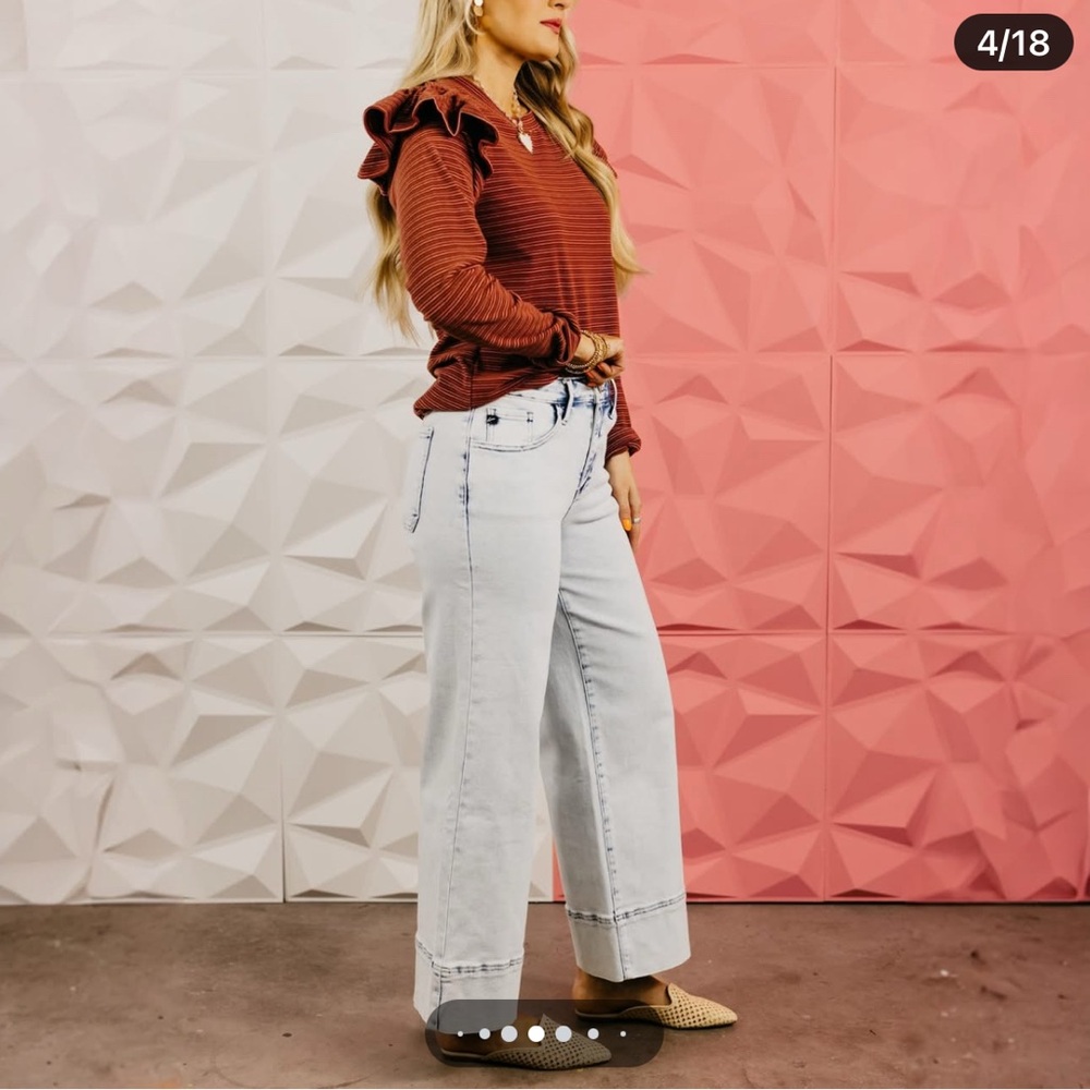 KanCan Light Blue Wide Leg Jeans